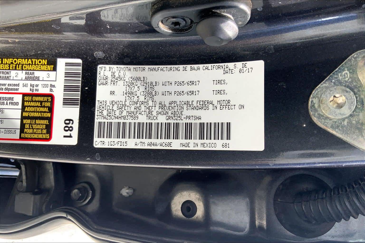 Used 2017 Toyota Tacoma TRD Sport RWD image 20