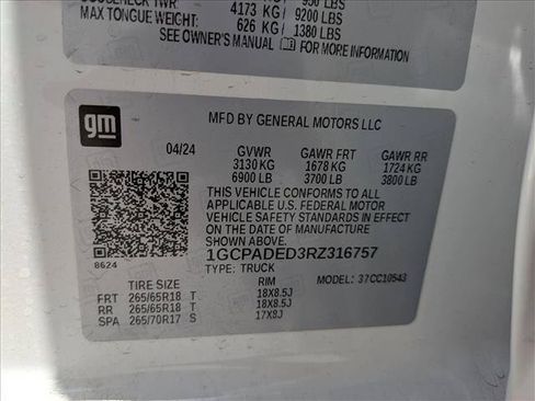 Used 2024 Chevrolet Silverado 1500 RST w/ Convenience Package II RWD image 16