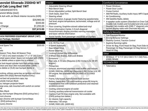 Used 2017 Chevrolet Silverado 2500 W/T image 4