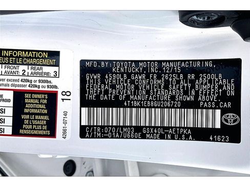 Used 2016 Toyota Avalon Limited w/ Toyota Safety Sense Package FWD image 36