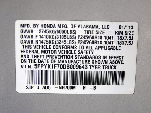 Used 2013 Honda Ridgeline Sport image 41