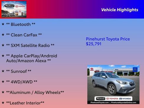 Used 2021 Subaru Outback Limited w/ Popular Package #2 AWD/4WD image 16