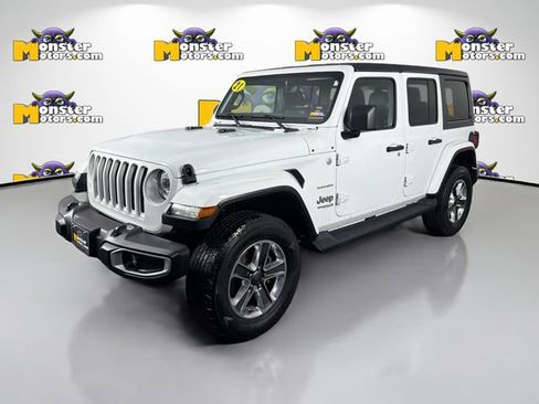Used 2021 Jeep Wrangler Unlimited Sahara w/ Uconnect 4C Nav & Sound Group image 1