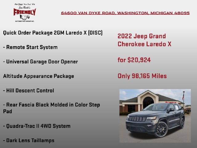 Used 2022 Jeep Grand Cherokee Laredo X AWD/4WD image 10