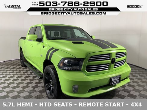 Used 2017 RAM 1500 Sport w/ Sublime Green Sport Package image 1