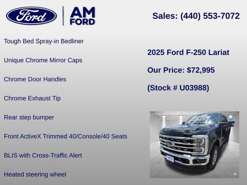 Used 2025 Ford F250 Lariat w/ Chrome Package AWD/4WD image 36