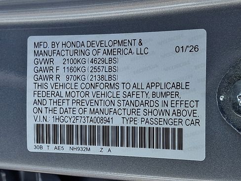 New 2026 Honda Accord Sport image 10