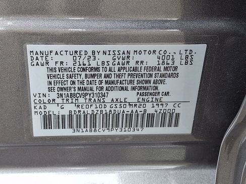 Certified 2023 Nissan Sentra SV FWD image 26