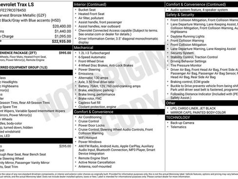 Used 2024 Chevrolet Trax LS w/ LS Convenience Package image 11