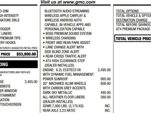 Certified 2021 GMC Sierra 1500 AT4 w/ AT4 Premium Package image 2