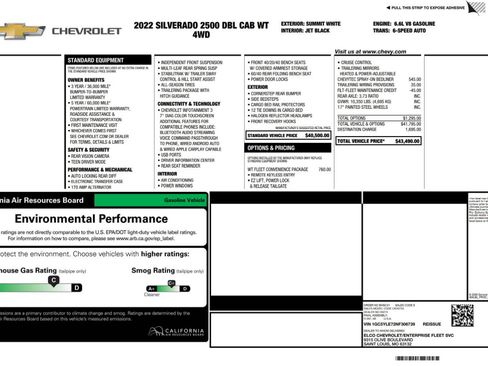 Used 2022 Chevrolet Silverado 2500 W/T w/ WT Fleet Convenience Package image 4