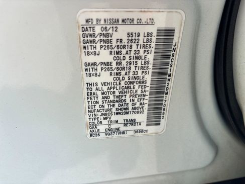 Used 2013 INFINITI FX37 AWD w/ Premium Pkg image 12