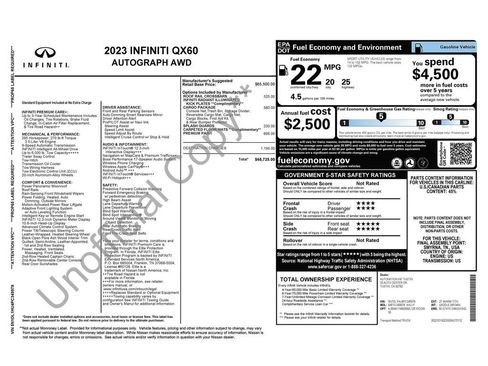Used 2023 INFINITI QX60 Autograph w/ Cargo Package image 3