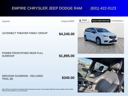 Used 2025 Chrysler Pacifica Select w/ Uconnect Theater Family Group image 6