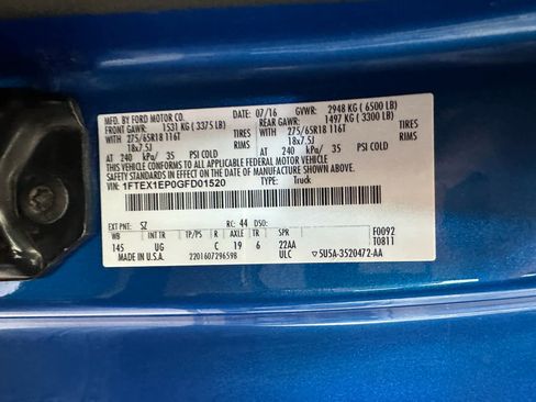 Used 2016 Ford F150 XLT w/ Equipment Group 301A Mid AWD/4WD image 16