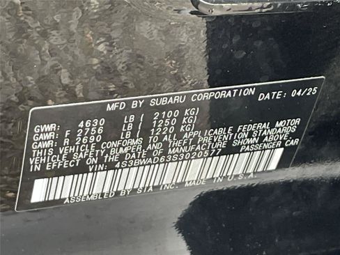 Certified 2025 Subaru Legacy Premium AWD/4WD image 32