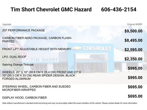 New 2026 Chevrolet Corvette Z06 w/ Z07 Performance Package image 5