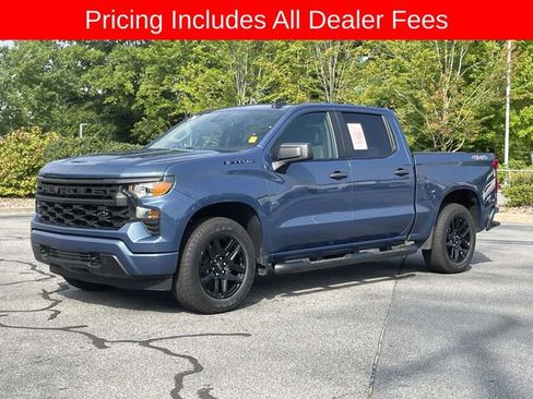 Used 2024 Chevrolet Silverado 1500 Custom w/ Turbomax Blackout Package AWD/4WD image 1