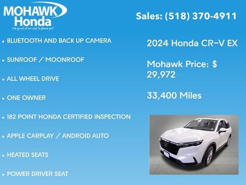 Certified 2024 Honda CR-V EX image 8