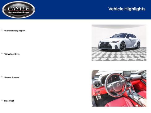 Used 2023 Lexus IS 350 F Sport w/ Memory Package AWD/4WD image 4