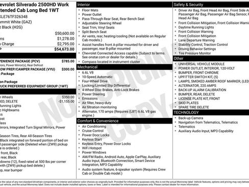 New 2026 Chevrolet Silverado 2500 W/T w/ WT Convenience Package AWD/4WD image 17