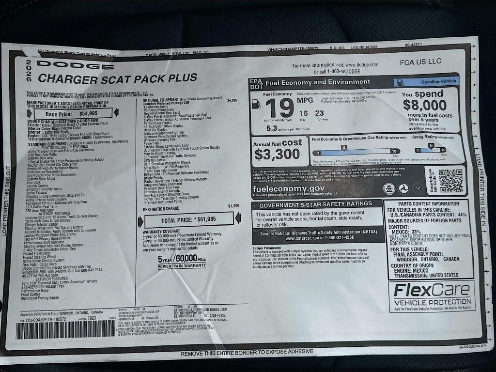 New 2026 Dodge Charger Scat Pack AWD/4WD image 22