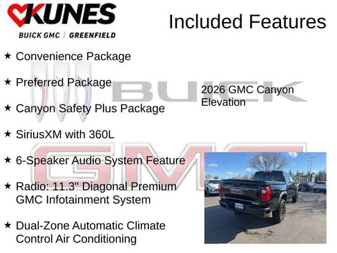 New 2026 GMC Canyon Elevation w/ Convenience Package image 3