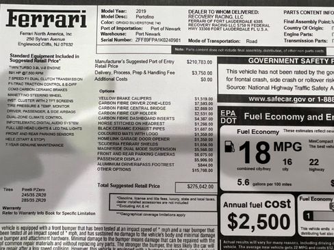 Used 2019 Ferrari Portofino RWD image 2