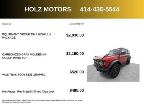 Used 2024 Ford Bronco Wildtrak AWD/4WD image 5
