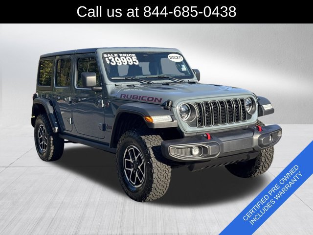 Certified 2025 Jeep Wrangler Unlimited Rubicon w/ Convenience Group AWD/4WD image 3