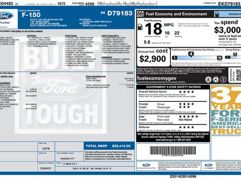 Used 2014 Ford F150 XL w/ Trailer Tow Package RWD image 3