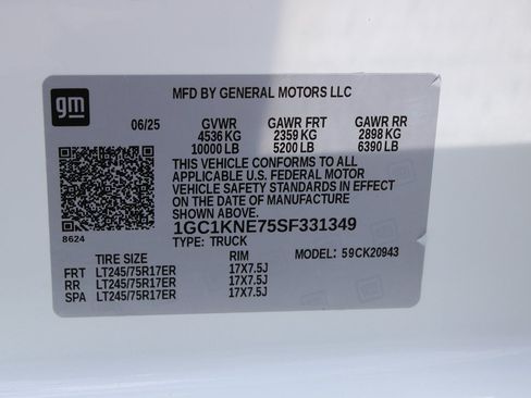 Used 2025 Chevrolet Silverado 2500 LT w/ Convenience Package AWD/4WD image 34