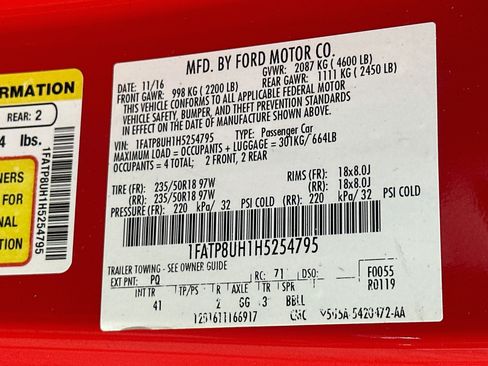Used 2017 Ford Mustang Premium RWD image 12