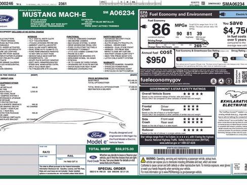 New 2025 Ford Mustang Mach-E GT w/ Interior Protection Package image 27