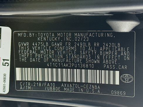 Used 2023 Toyota Camry LE image 12