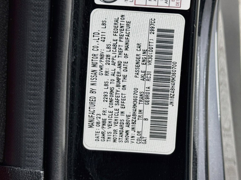 Used 2024 Nissan Z Performance w/ Floor Mat Package RWD image 38