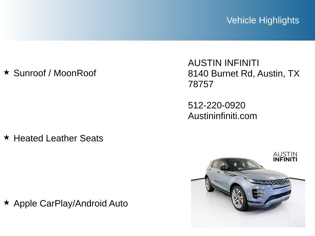 Used 2023 Land Rover Range Rover Evoque R-Dynamic SE AWD/4WD image 9