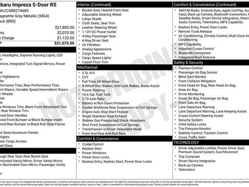 Certified 2024 Subaru Impreza RS AWD/4WD image 8