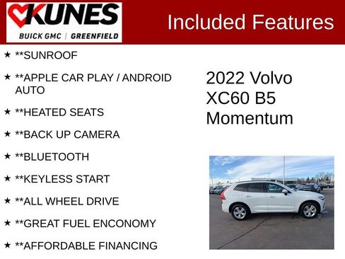 Used 2022 Volvo XC60 B5 Momentum image 2