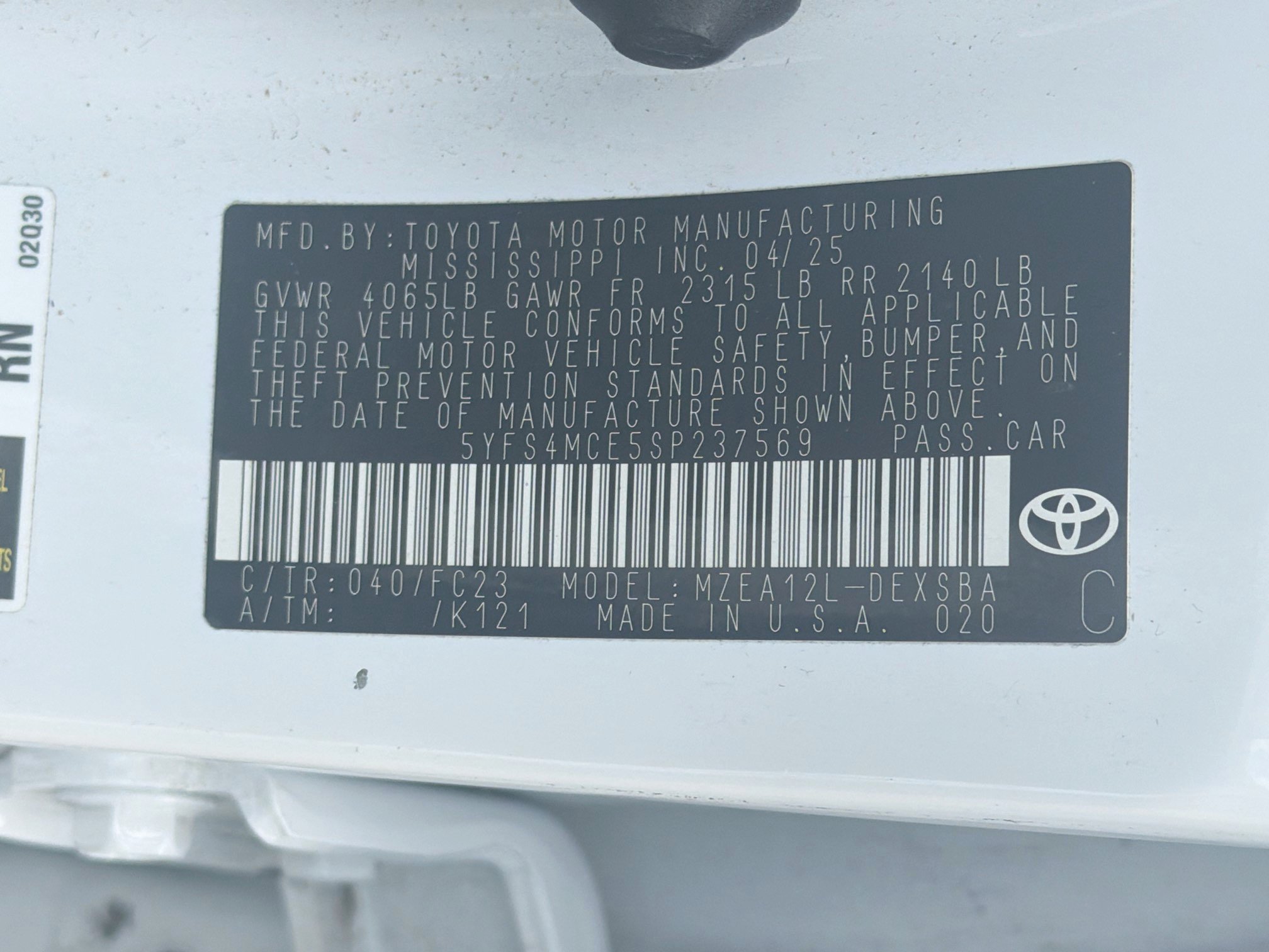 Used 2025 Toyota Corolla SE FWD image 12