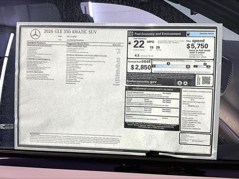 New 2026 Mercedes-Benz GLE 350 4MATIC image 18