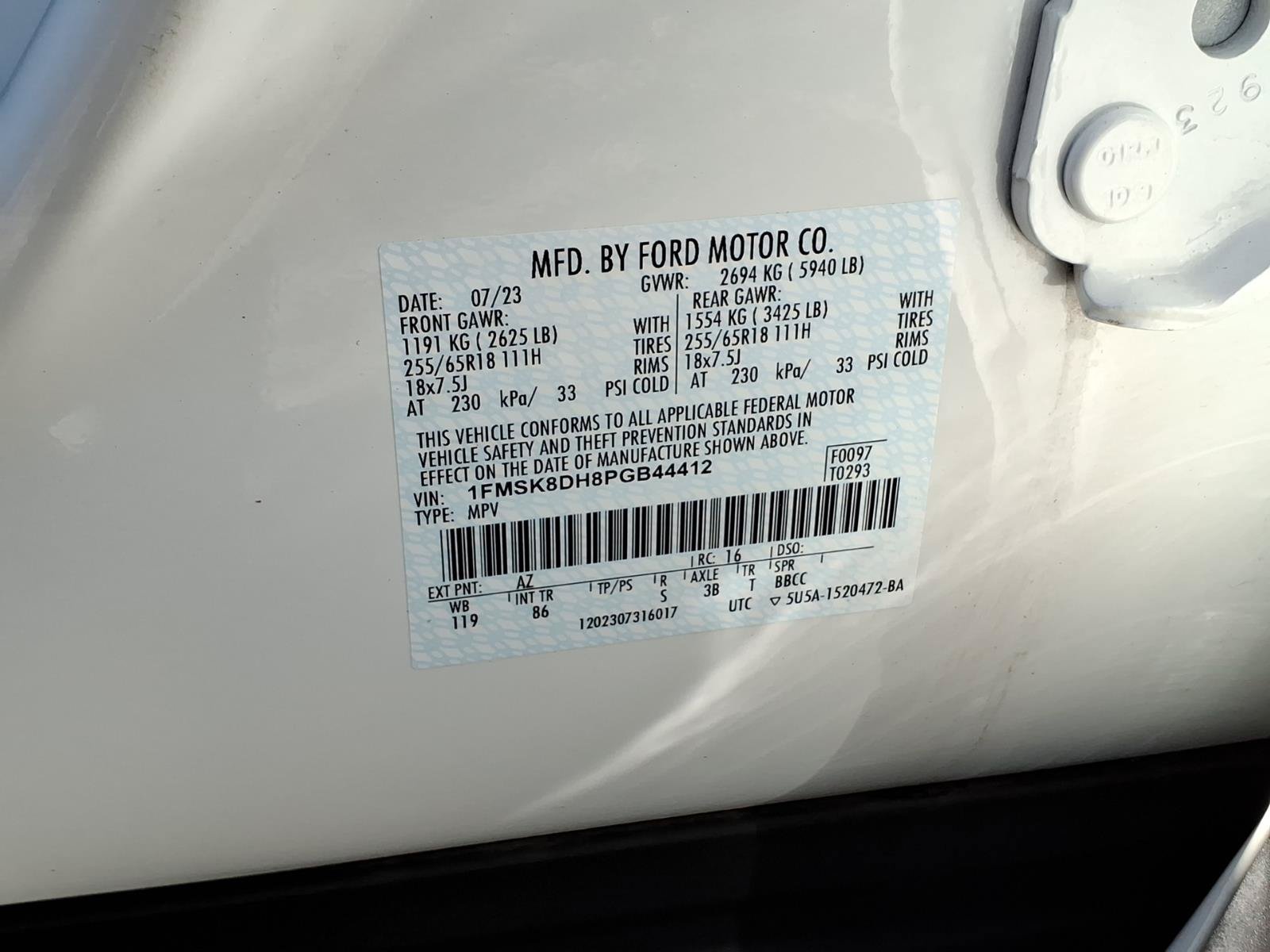 Certified 2023 Ford Explorer XLT AWD/4WD image 28