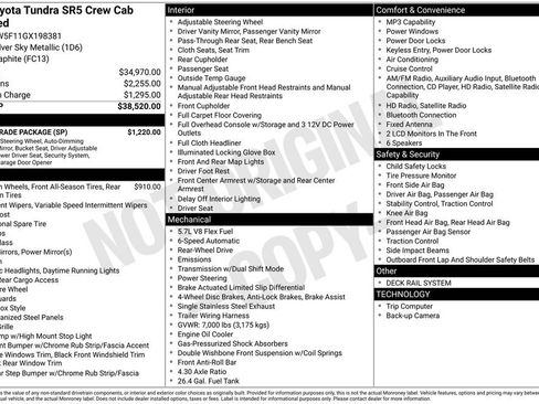 Used 2016 Toyota Tundra SR5 w/ SR5 Upgrade Package RWD image 30