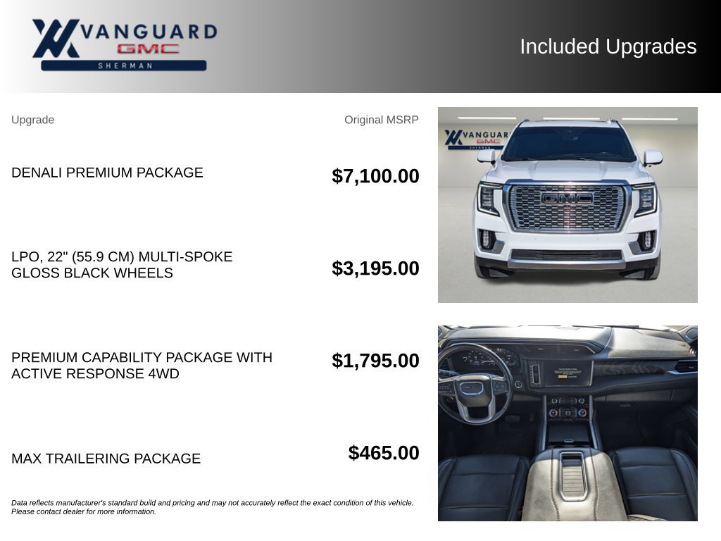 Used 2022 GMC Yukon Denali w/ Denali Premium Package AWD/4WD image 9