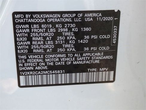 Used 2021 Volkswagen Atlas SE w/ Panoramic Sunroof Package image 34