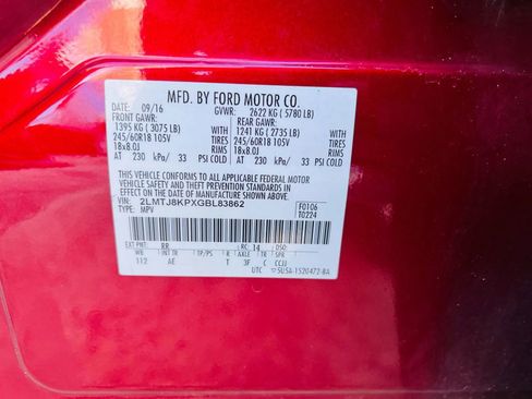 Used 2016 Lincoln MKX Select w/ Select Plus Package image 32