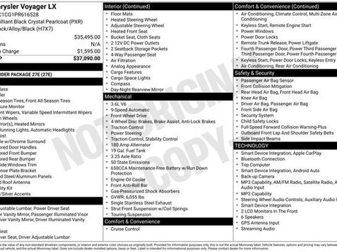 Used 2023 Chrysler Voyager LX FWD image 42