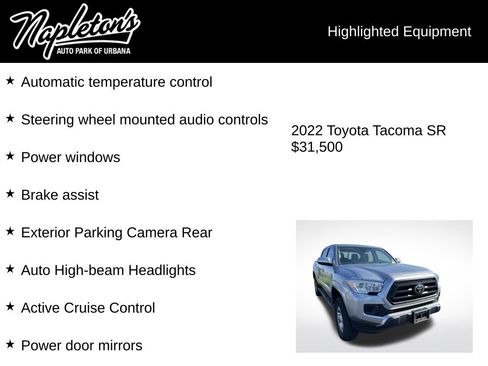 Used 2022 Toyota Tacoma SR AWD/4WD image 5
