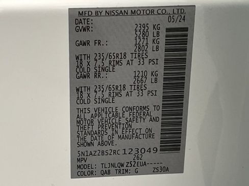 Used 2024 Nissan Murano SV AWD/4WD image 70
