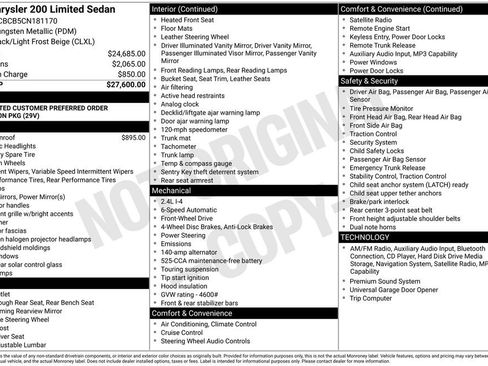 Used 2012 Chrysler 200 Limited FWD image 7